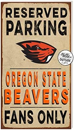 Kh Sports Fan Oregon State Beavers 11 x20 semn de parcare rezervat în aer liber, o singură mărime, Multi