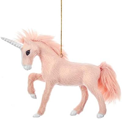 Kurt Adler 5 Ornament unicorn roz blană