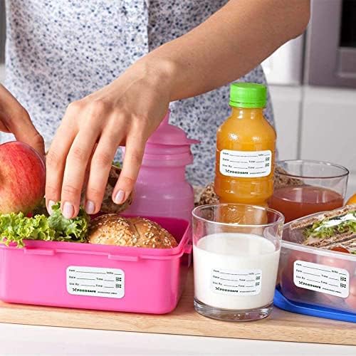 250buc etichete alimentare dizolvabile adeziv detașabil pentru depozitarea alimentelor autocolant congelator 1x2inch Data alimentelor