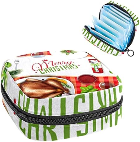 Geanta de depozitare a șervețelului sanitar, geanta de epocă, geanta tamponului, geanta de machiaj, Crăciunul