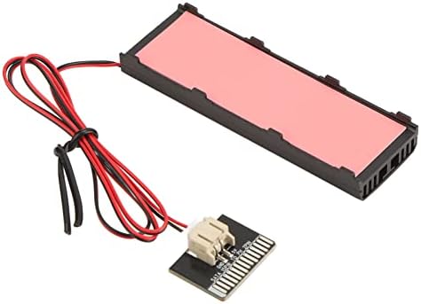M. 2 NGFF NVME SSD Radiatoare, aliaj de aluminiu 7000rpm 5V ventilator SSD Cooler, cu foaie de silicon roșu, pentru M. 2 NVME