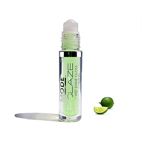 MODE Lip Glaze KEY Lime flawed Lip Gloss, Roll On Sheer Wet Shine cu uleiuri de fructe de migdale dulci hidratante hidratante,
