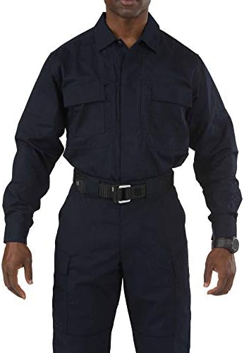 5.11 Tactic Tactical Tactical Polyester Cotton Ripstop Fabric TDU Tricou cu mânecă lungă, stil 72054