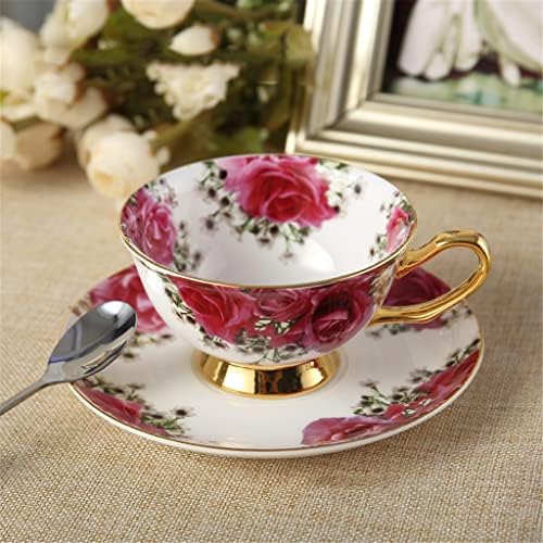 Set de ceai de trandafiri lkyboa set de cafea cu ceai de porțelan, ceașcă de ceai de ceai ceai ceai set de cafea set de cafea
