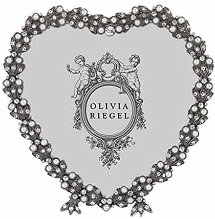 Olivia Riegel Pewter Contessa Heart 3-1/2-inch cadru