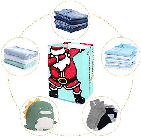Inhomer Santa Swag 300d Oxford PVC haine impermeabile împiedică coș mare de rufe pentru pături jucării de îmbrăcăminte în dormitor