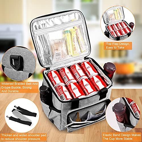 MAXZER Large Adult Lunch Bag 24-Can izolat cutie de prânz pentru bărbați & amp; femei reutilizabile prânz Cooler Tote pungi