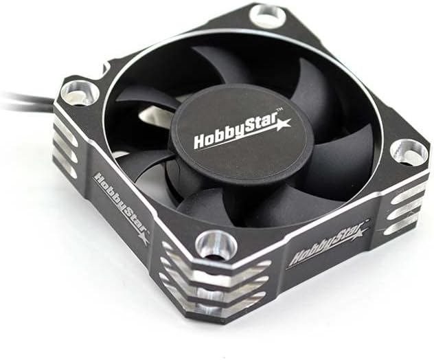 HobbyStar Turbo-Ventilator ESC motor ventilator 50x50mm 50mm radiator 8.5 V negru și argintiu