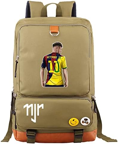Gengx Wesqi Boys Neymar Jr School Bookbag, PSG Graphic Travel Daypack Bag pentru laptop ușor pentru adolescent, tineret