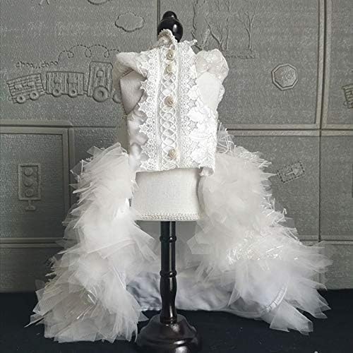 Fegoclt Handmade Rochie de mireasă Dresponel de mireasă Fairy-Fairy Classic White White Ball Rochie Capelă Trainul Animalelor