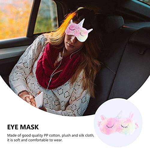 Solusre Sleep Mask Sleeping Masca pentru ochi Acoperire Ochi Plush Ochi Blind Ochi Acoperire Ochi Nuanță Moale amuzant pentru