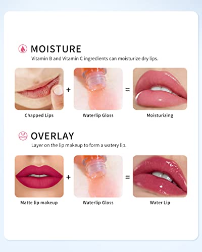 Yxixi Shimmer Lip Gloss Glitter ruj cu oglindă finisaj de lungă durată Impermeabil hidratant & amp; Reduce liniile Fine ulei