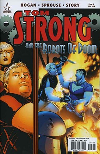 Tom Strong și roboții Doom 5 VF / NM; cea mai bună carte de benzi desenate din America / penultimul număr