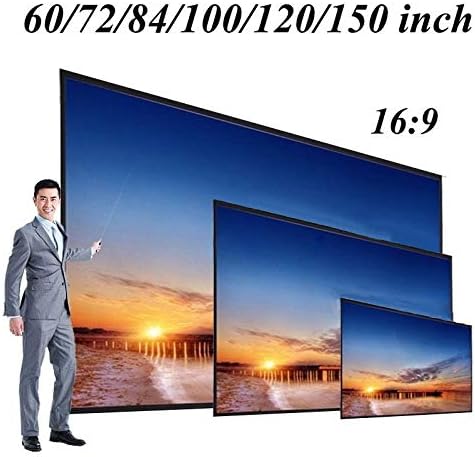XXXDXDP pliabil 16: 9 Proiector 60 72 84 100 120 150 inch Proiecție alb Ecran Ecran Proiector TV TV Acasă Ecran audio-vizual