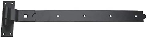 5 X Cârligă și bandă Shed Door Balamale din oțel Negru 400mm x 45mm x 4,5mm
