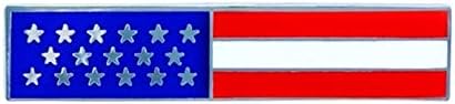 Ofițer de poliție pompier SUA SUA steagul American Unifom medalie Pin Bar argint