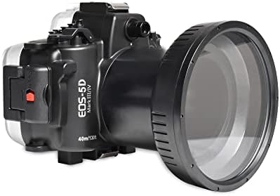 FROG -uri de mare carcasă subacvatică Cameră compatibilă cu Canon EOS 5D Mark III IV 100mm IPX8 40m/130ft Adâncime maximă Adâncime
