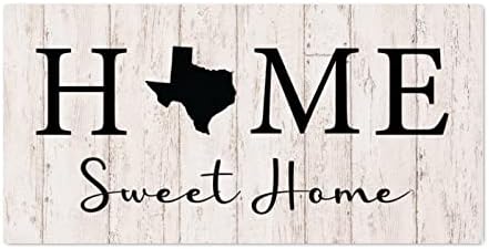 ALIOYOIT RADRYDIDE PALELE PLALET SEMNA CASĂ DUMĂ CASĂ Texas State Farmhouse din lemn Semn de perete de casă Vintage Woman Wall