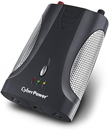 CyberPower CPS750AI 750 Watt Invertor de putere mobilă cu port de încărcare USB și 2 prize de curent alternativ