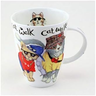 Roy Kirkham Cat Fashion English Bone China Mug