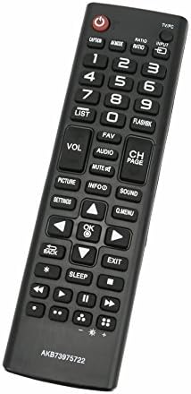AKB73975722 Replace Remote fit for LG TV 22LB4510 22LB4510PU 22LB4510-PU 22LF4520 22LF4520WU 22LF4520-WU 22LH4530 22LH4530P