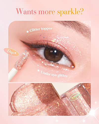 Amts X True Beauty Makeup Edition | fard de ochi cu sclipici lichid / strălucire mată metalic, de lungă durată | cu uscare