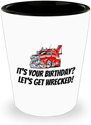 Tow Truck Operator cadou-Wrecker Shot Glass - Wrecker Driver cadou de ziua de naștere-să ne Naufragiem
