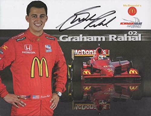 Graham Rahal Auto Racer semnat autografat 8x11 foto w/COA - Fotografii NASCAR autografate