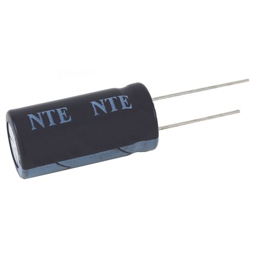 NTE Electronics VHT.47M450 Seria VHT condensator electrolitic din aluminiu, plumb radial, 105 grade Temp Max, 0,47 µf Capacitate,