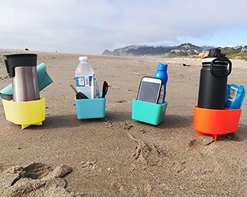 Suport pentru pahare de plajă multifuncțional suport pentru pahare de plajă nisip iarbă suport pentru băuturi telefon Ochelari