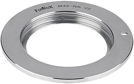 Adaptor de montare pentru lentile crom Fotodiox - compatibil cu lentile M42 la camerele Nikon F Mount D/SLR