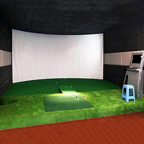 Iuljh Golf Ball Simulator Impact Ecran Proiecție Proiecție de pânză Albă de interior Material Golf Exercițiu Golf Tinta de