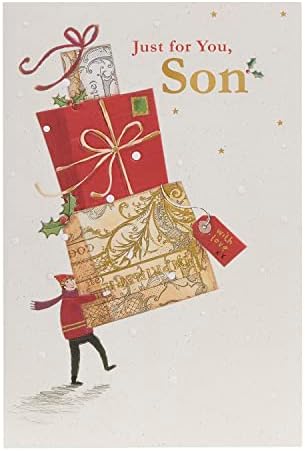 Fi Son Christmas Card- Pentru fiul Special Fi Cod- Fi Craciu de Crăciun cu cuvinte frumoase- felicitare cadou pentru el- Fiul