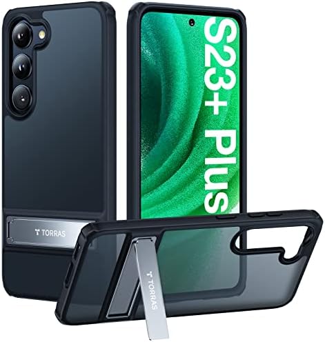 Torras Marsclimber pentru Samsung Galaxy S23 Plus, [Stand 3-Way] [MIL-STD Protection] Carcasă de telefon translucid de protecție
