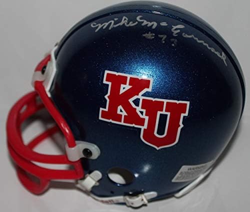 Mike McCormack Kansas Jayhawks autografe Mini casca autografe-autografe NFL mini căști