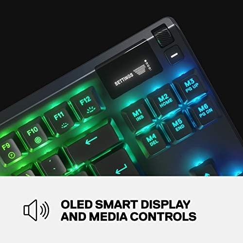 Tastatură pentru jocuri SteelSeries Apex 7 cu afișaj inteligent OLED