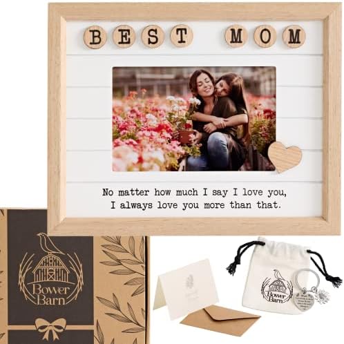 Cadouri de mamă Bower Barn pentru Ziua Mamei - Mom Picture Frame - Cadou de ziua de naștere pentru mamă - cadouri cu cadru