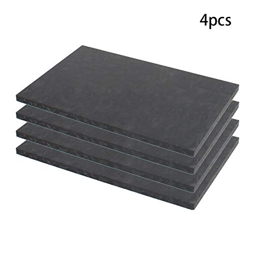 Othmro Black Pom Plastic Foaie 0,2 *3,94*5,9 4PC -uri, tablă rigidă de plastic durabilă din plastic din plastic Materiale de