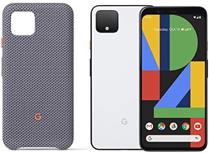 Google Pixel 4 - În mod clar White 128 GB - Deblocată cu carcasa Pixel 4, Sorta Smokey, Grey