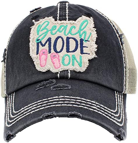 Mod de plajă pe pălăria de baseball pentru femei