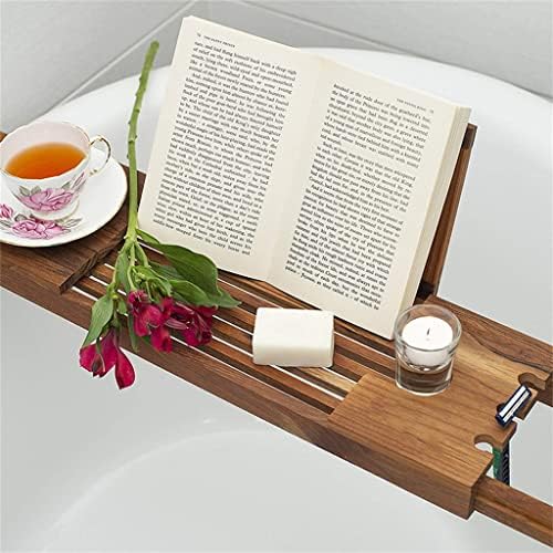 Yebdd pentru cadă de baie raft raft cu mai multe scopuri tabletă de baie cu părți laterale extinse pentru baie pentru baie