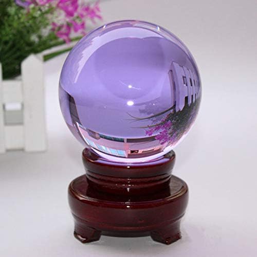 ZAMTAC Neo sfere roz cristal sticlă vindecare mingea sfera Craft cadou clar rare cuarț Feng Shui cristale putere bile + Stand
