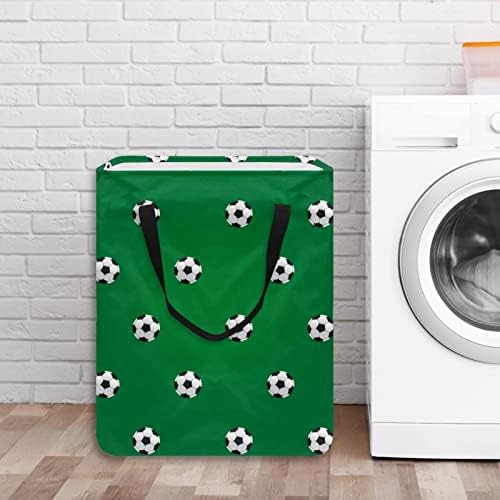 Fotbal fotbal bile model verde imprimare pliabil rufe împiedică, 60L impermeabil rufe coșuri de spălat Bin haine jucării Depozitare Pentru Dormitor Baie Dormitor