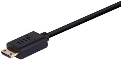 Cablu pasiv Monoprice 4K cu diametru mic de mare viteză HDMI la Micro HDMI - 0,5 picioare - negru | 4K@60Hz, 40AWG, eARC, pentru