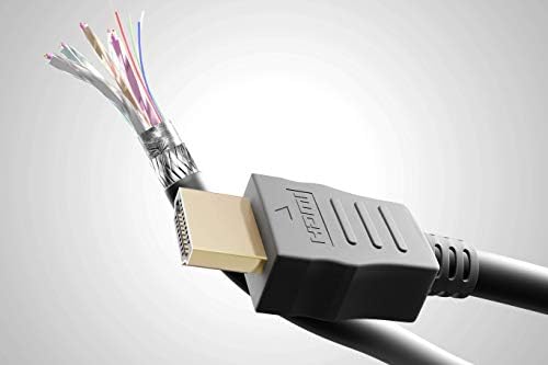 Goobay 31909 Cablu HDMI de mare viteză cu Ethernet, placat cu aur, negru, 6 mm Diametru, 3 m Lungime cablu