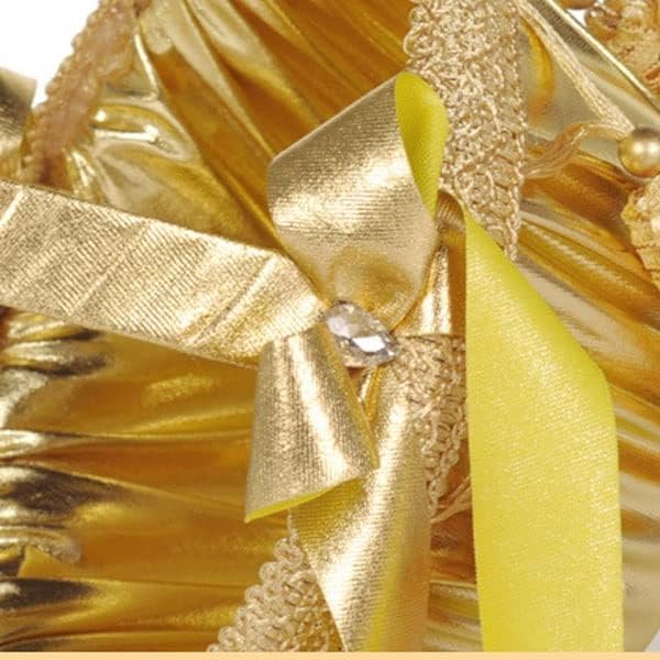 Yfqhdd nunta Consumabile floare fata coș de aur Se Presara flori coș de mireasa mână coș de performanță flori Coș