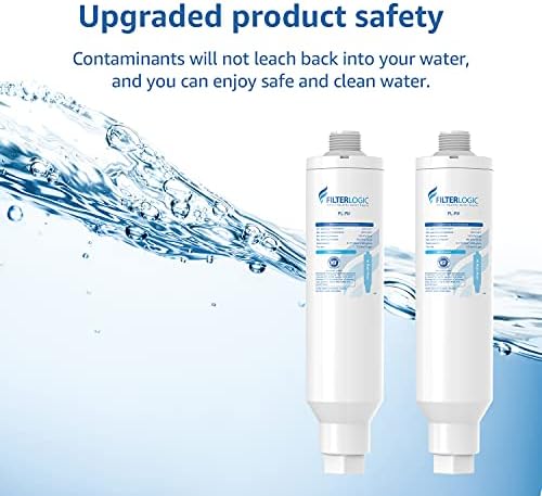 FilterLogic RV Filtru de apă inline, certificat NSF, reduce clorul, gustul și mirosul, dedicat RV -urilor, 2 filtru de băut