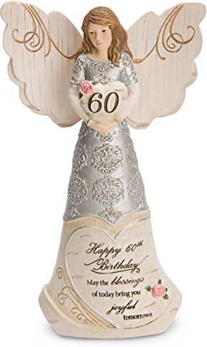 Compania de cadouri Pavilion 82415 Elemente îngeri-fericiți 60 de ani de naștere Fie ca binecuvântările de astăzi