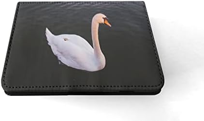 Frumoasă pasăre de lebădă albă 17 Flip Tablet Husa pentru Apple iPad Mini