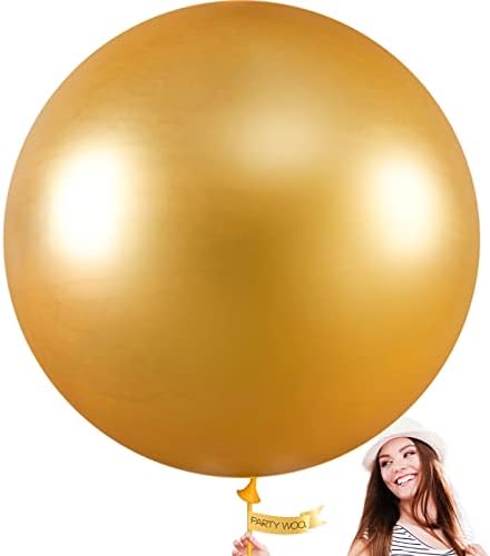 Baloane de aur 4 buc de 36 inch și stele baloane 6 buc aur